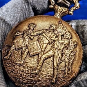 Vintage Sears Liberty Bell Very Ornate made in UK manual wind pocket watch